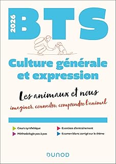 BTS Culture générale et Expression 2026: Les animaux et nous
