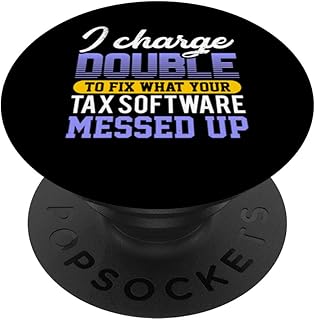 Logiciel fiscal comptable CPA drôle et mignon PopSockets PopGrip Interchangeable